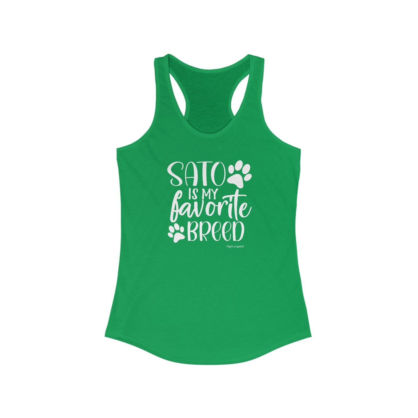 Sato is my favorite breed Women's Racerback Tank