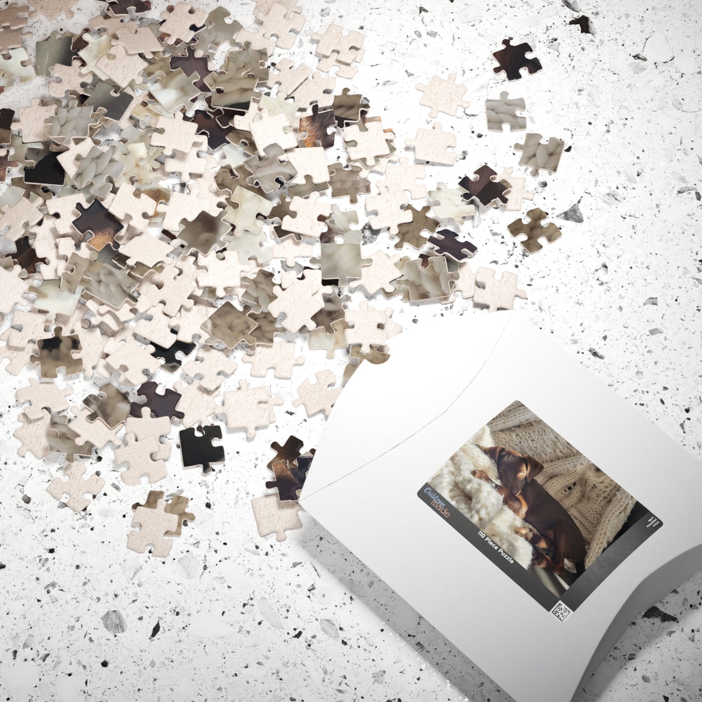 Cozy Puppy Nap Jigsaw Puzzle — Photo Puzzle (110/252/520/1014 pcs)