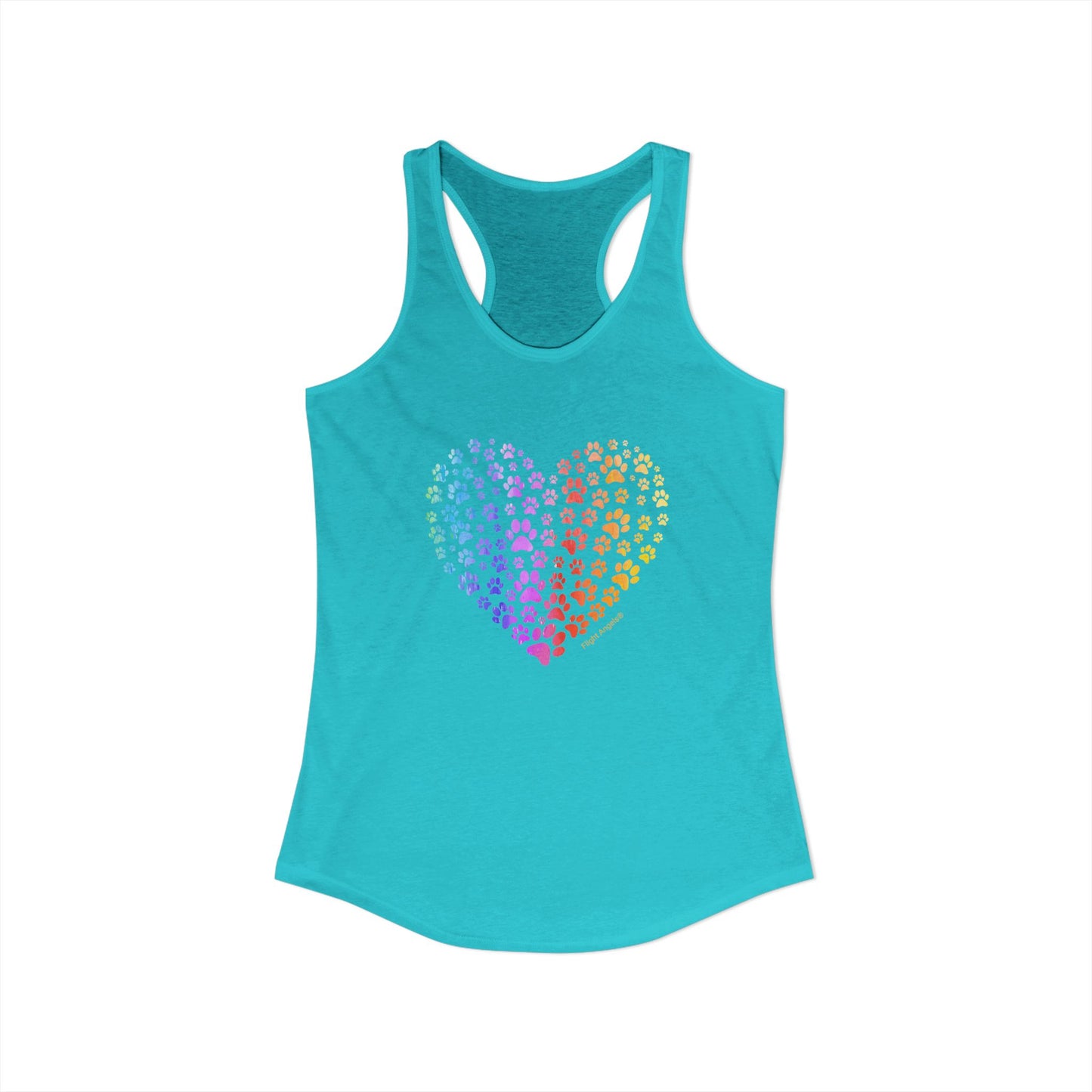 Paw Heart Women's Racerback Tank