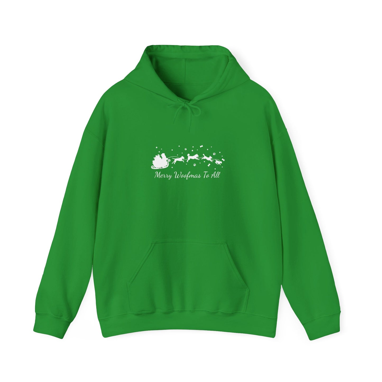 Christmas Dog Sleigh Unisex Hooded Sweatshirt