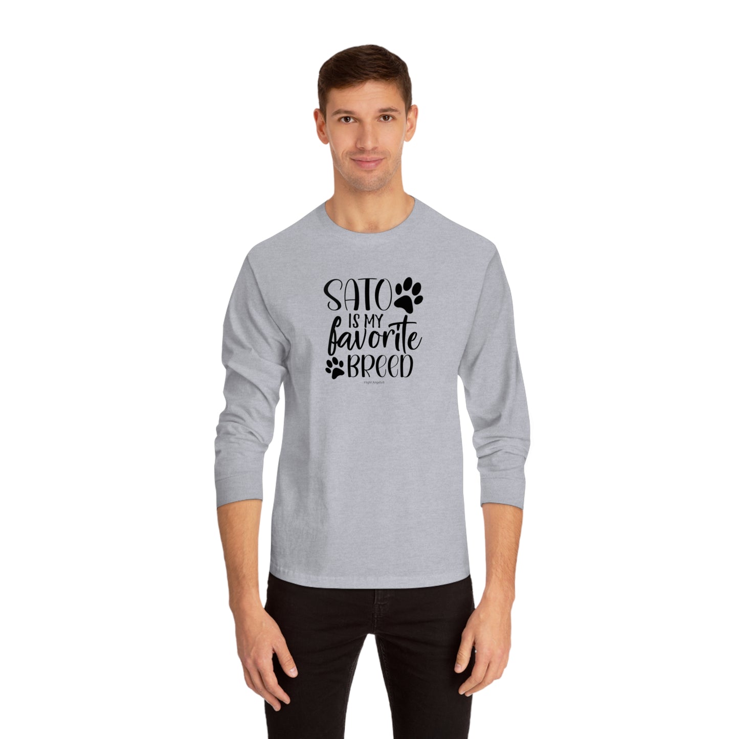 Sato is My Favorite Breed Unisex Long Sleeve Tee