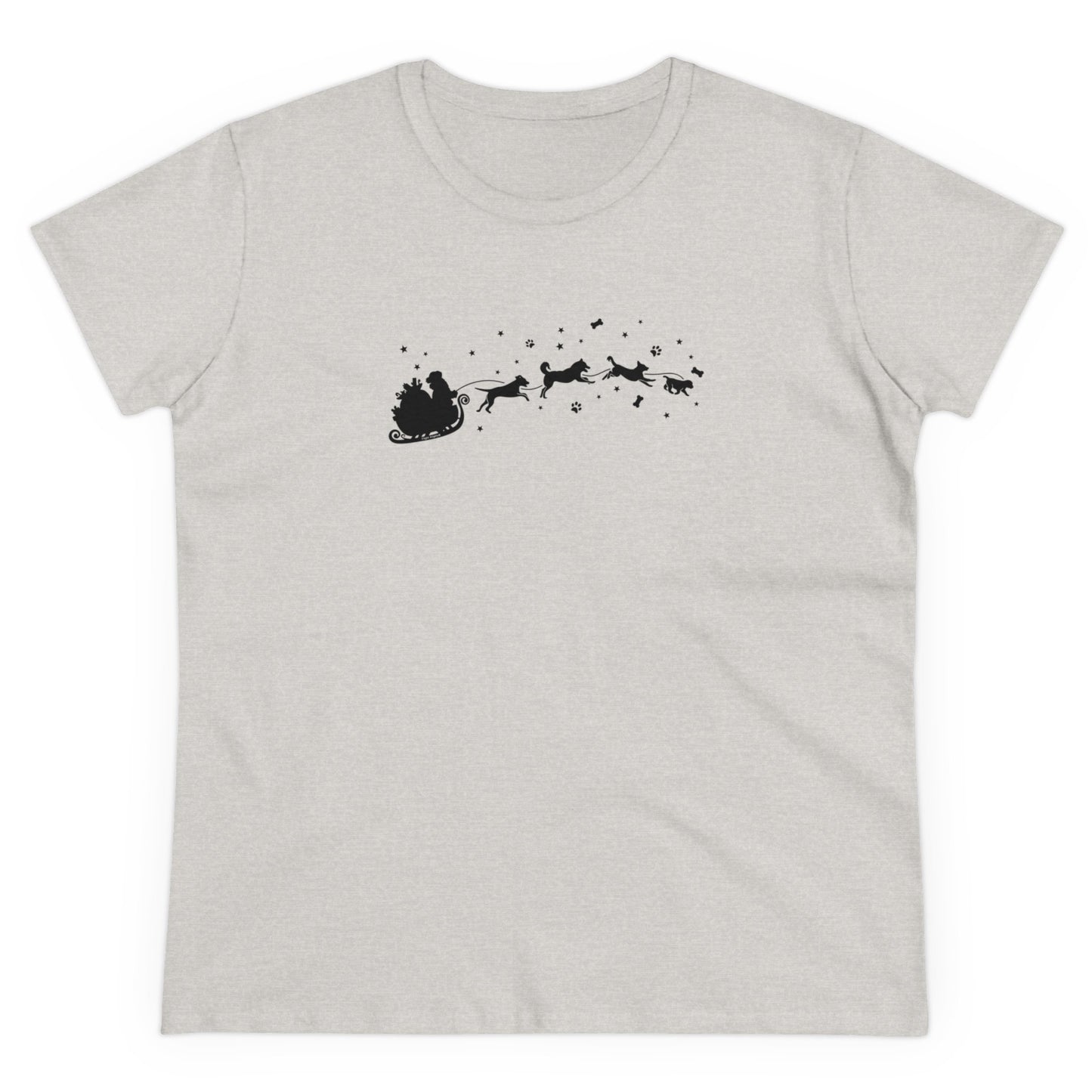 Christmas Dog Sleigh Women's Tee