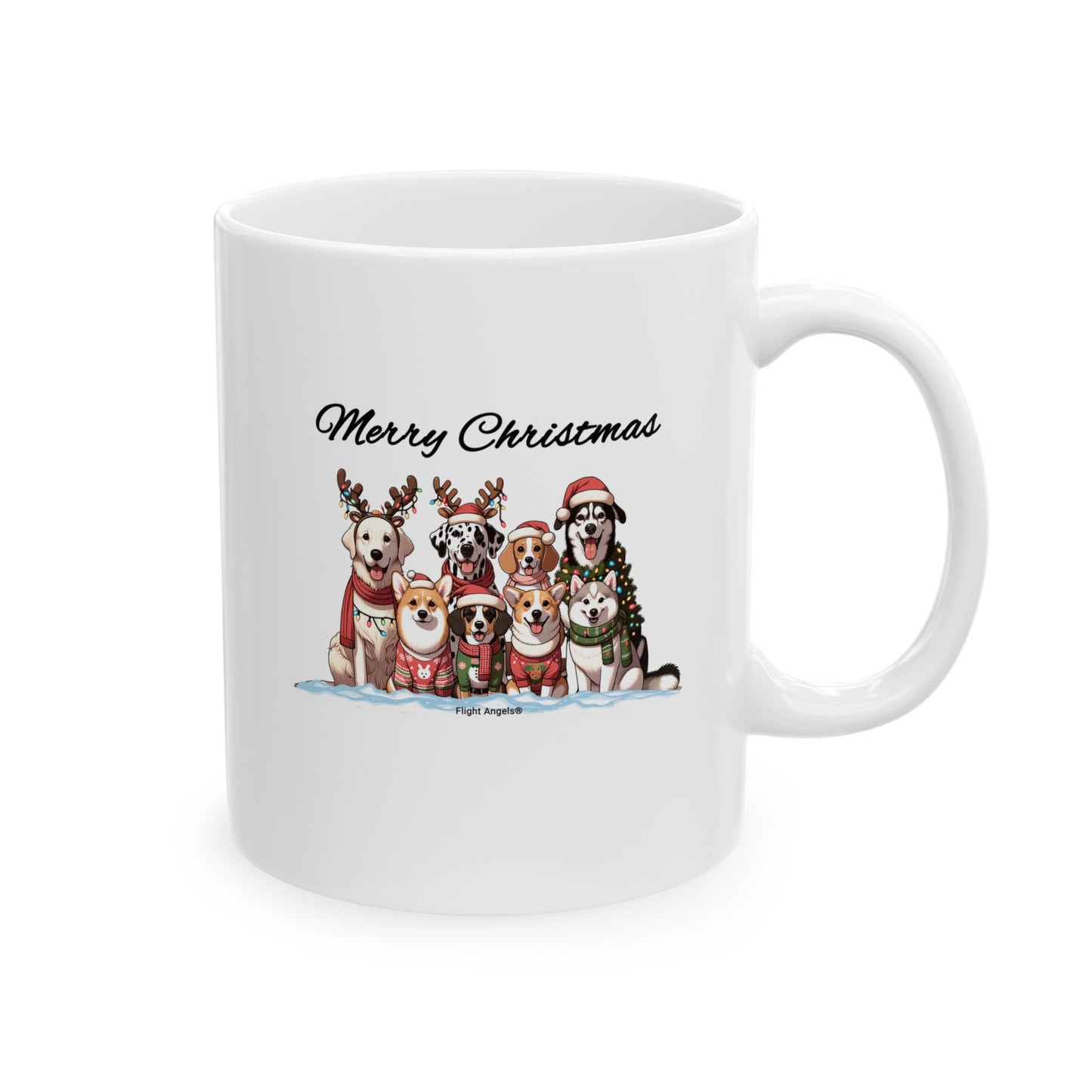 Dog Christmas Ceramic Mug 11oz