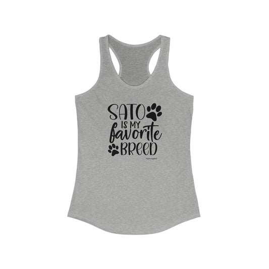 Sato is my favorite breed Women's Racerback Tank