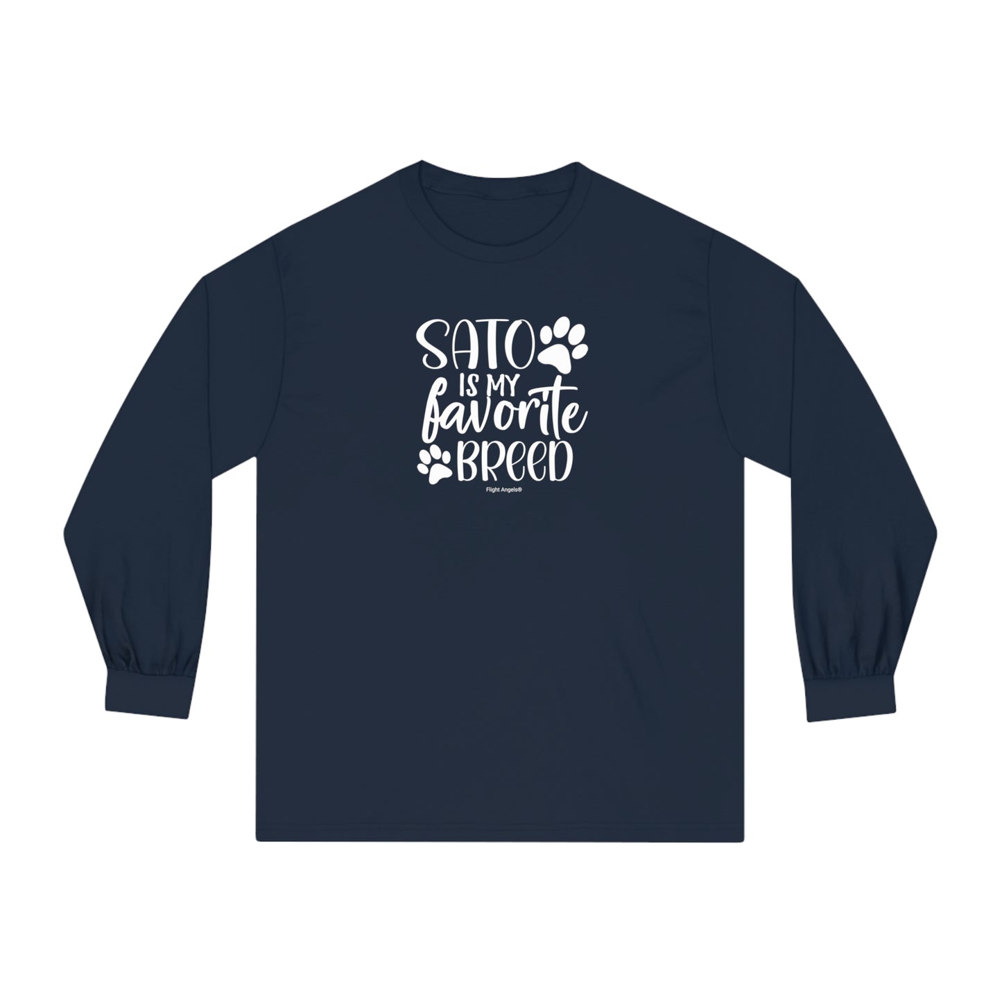 Sato is My Favorite Breed Unisex Long Sleeve Tee
