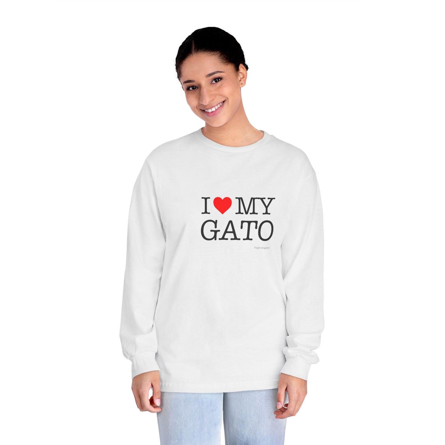 I Love My Gato Unisex Long Sleeve Tee