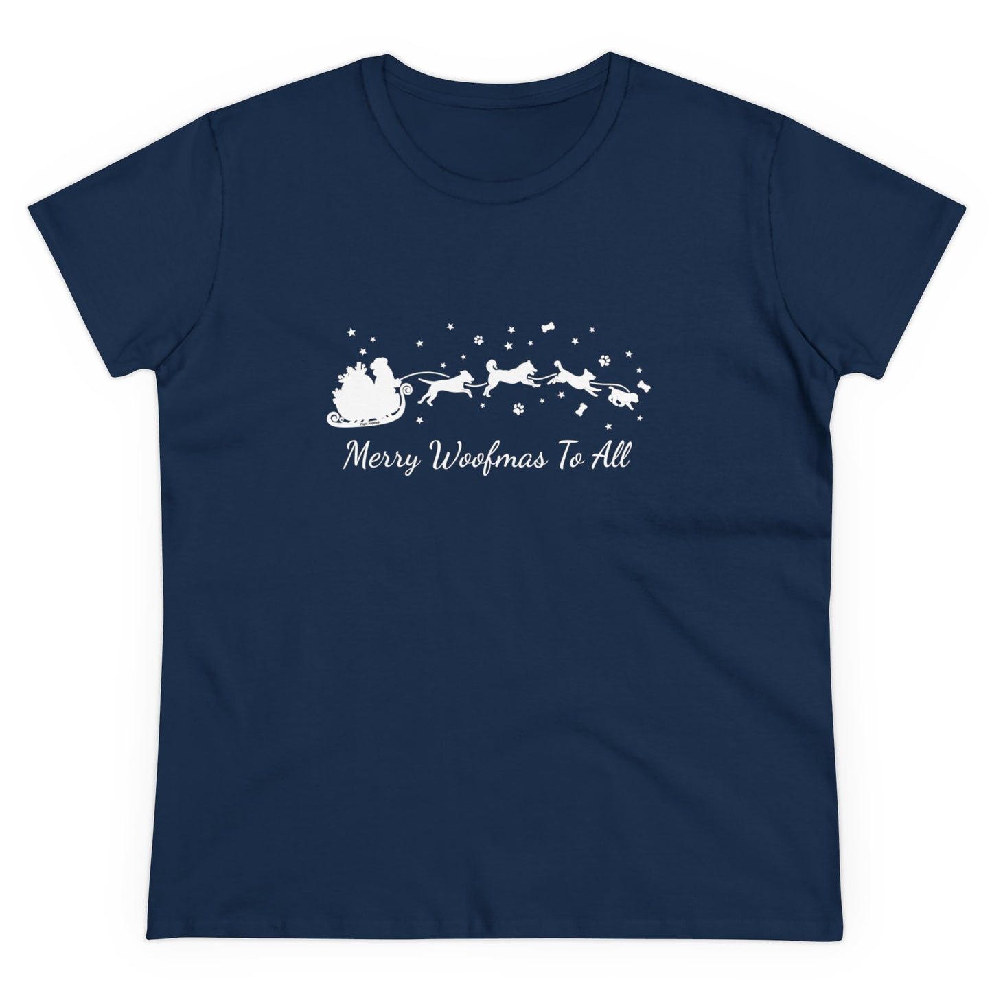 Christmas Dog Sleigh Women's Tee