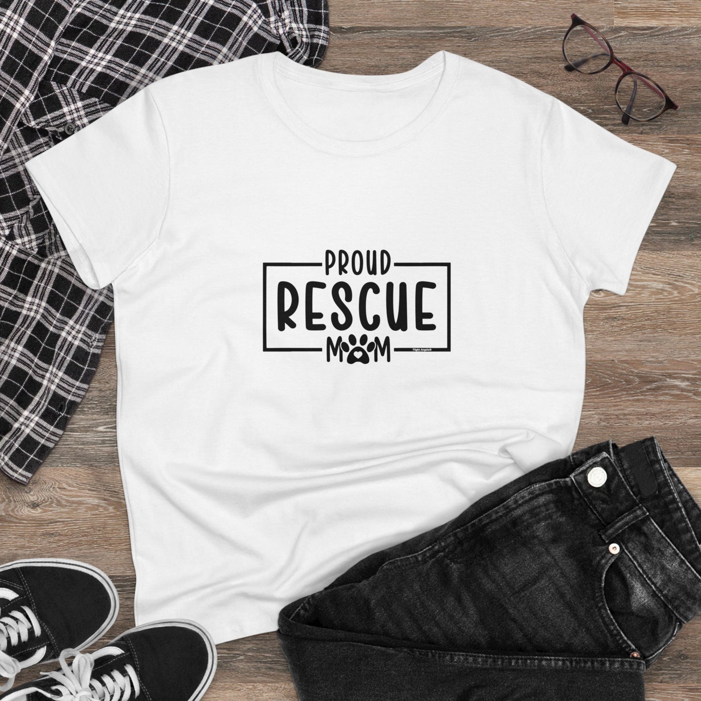 Proud Rescue Mom Women's Tee