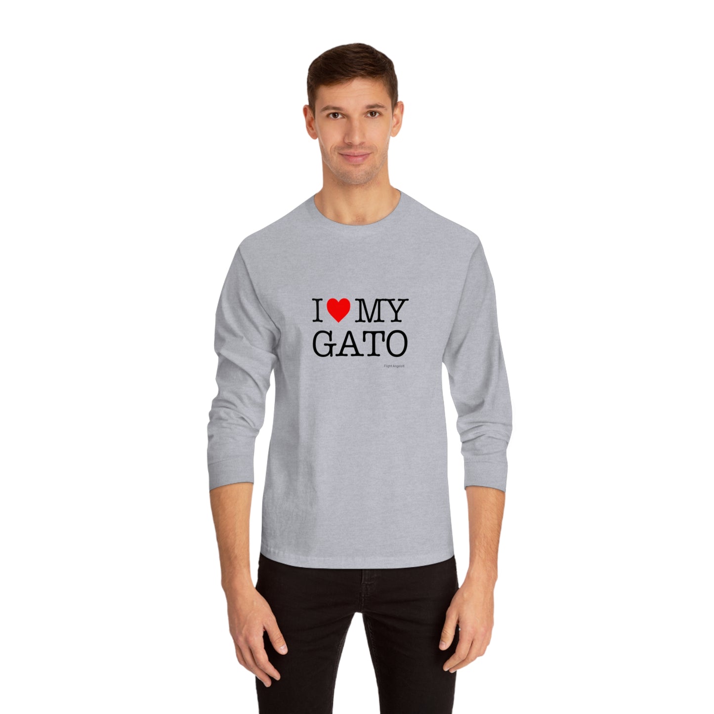 I Love My Gato Unisex Long Sleeve Tee