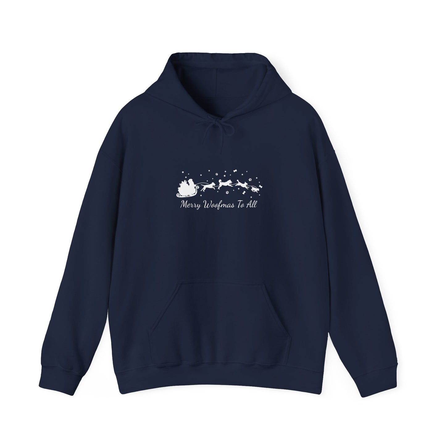 Christmas Dog Sleigh Unisex Hooded Sweatshirt