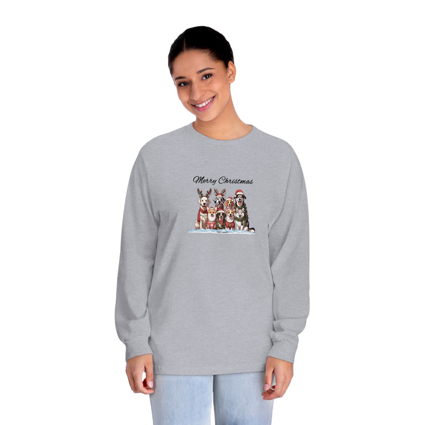 Dog Christmas Unisex Long Sleeve Tee
