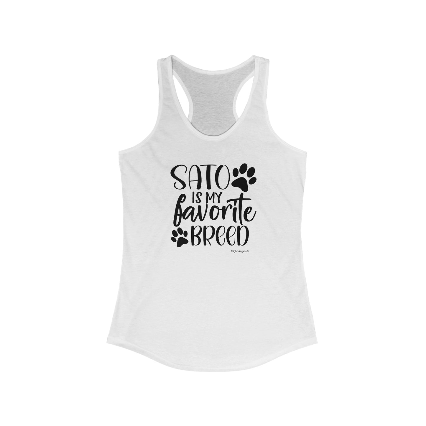 Sato is my favorite breed Women's Racerback Tank