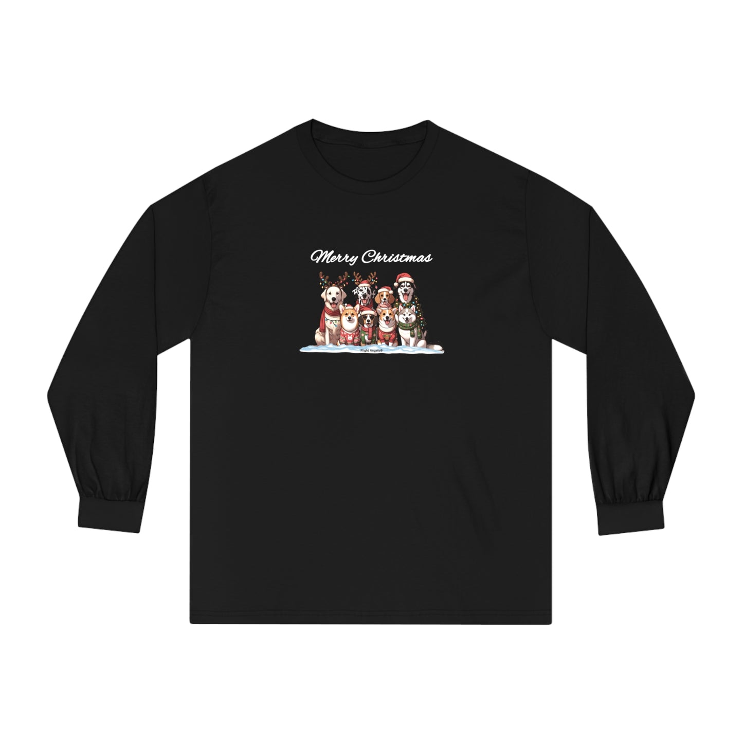 Dog Christmas Unisex Long Sleeve Tee