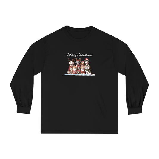 Dog Christmas Unisex Long Sleeve Tee
