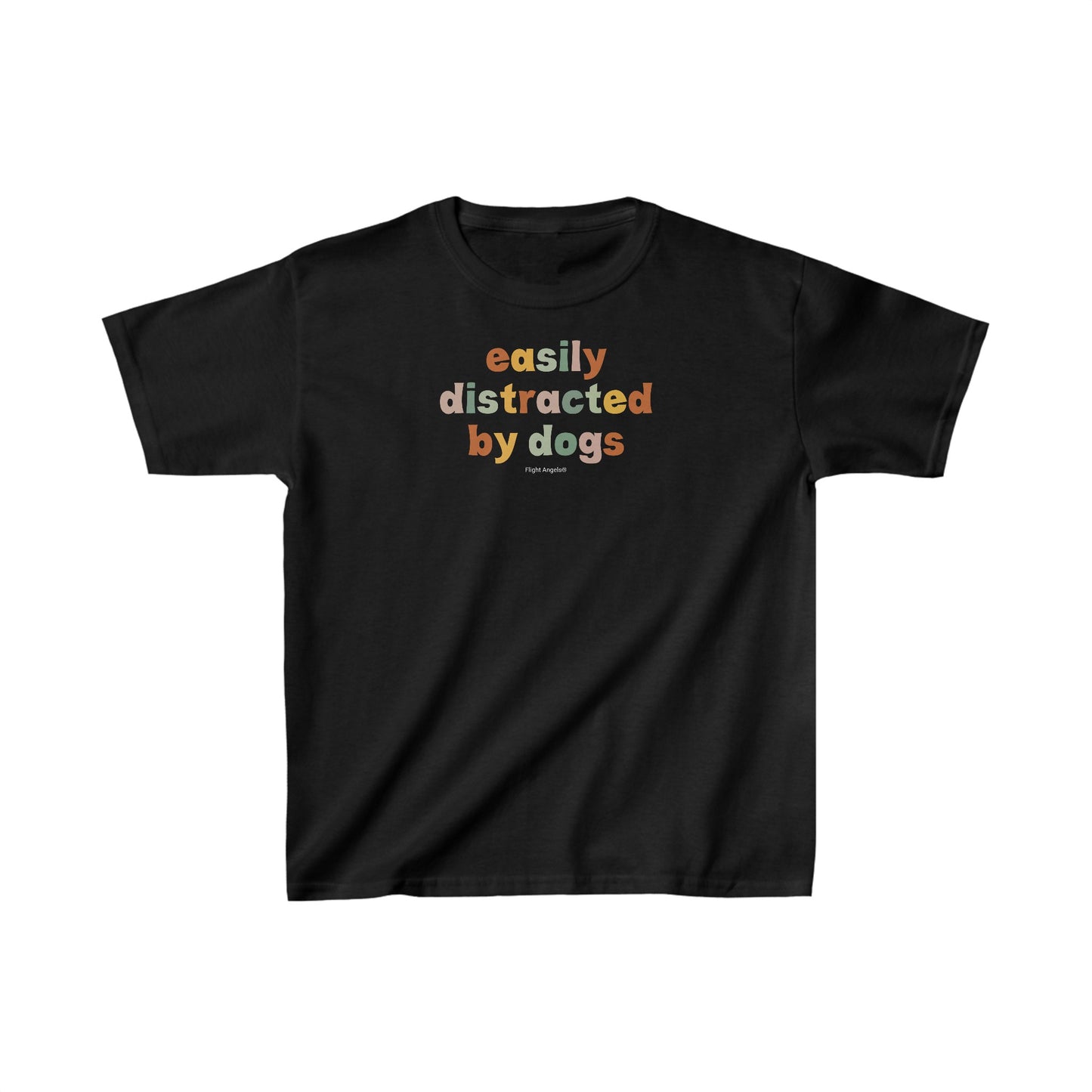 Easily Distracted by Dogs Kids Tee