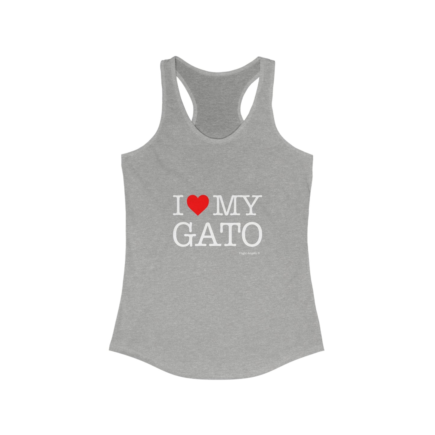 I Love My Gato Women's Racerback Tank