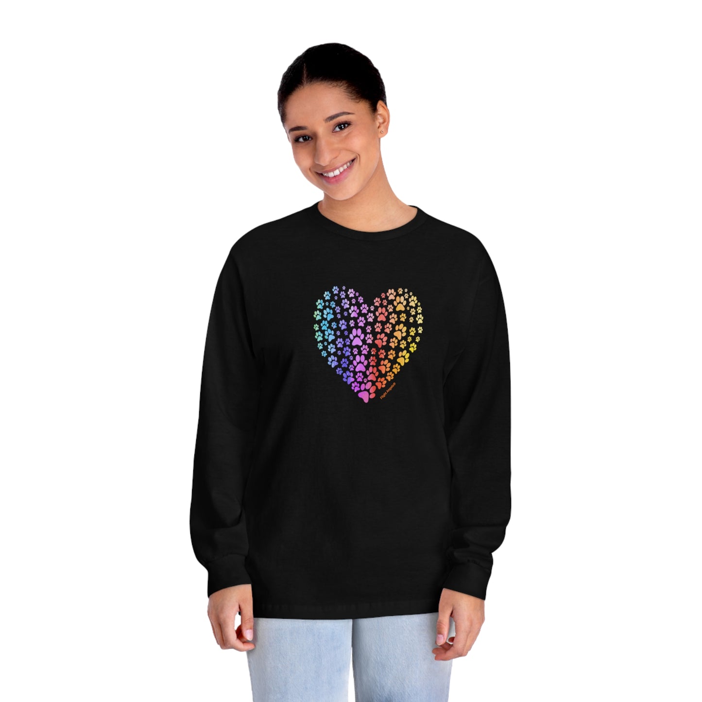 Paw Heart Unisex Long Sleeve Tee