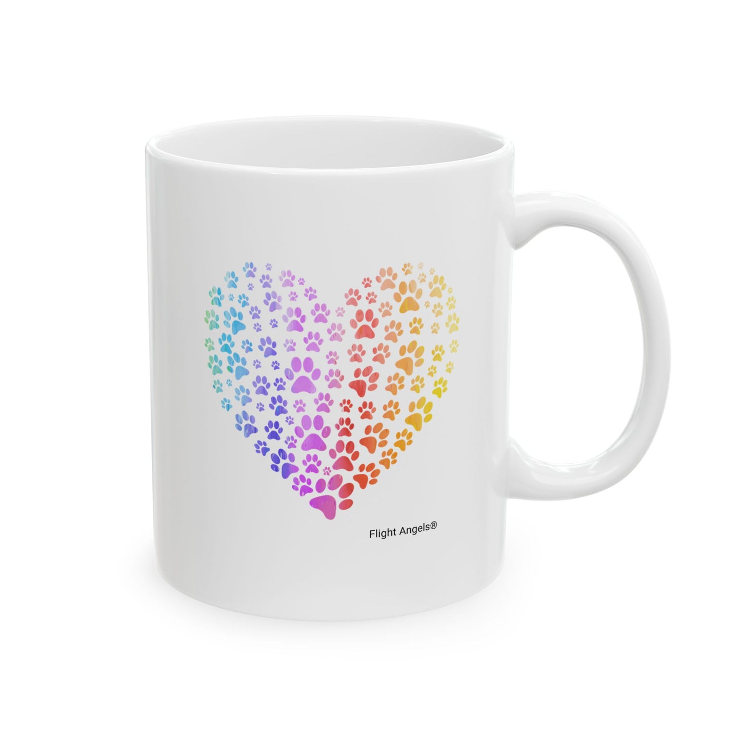 Paw Heart Ceramic Mug 11oz