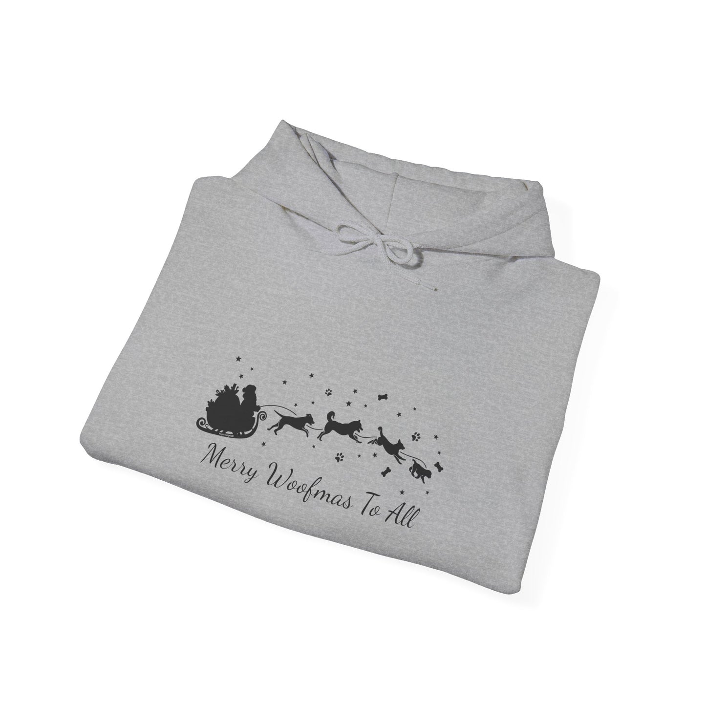 Christmas Dog Sleigh Unisex Hooded Sweatshirt
