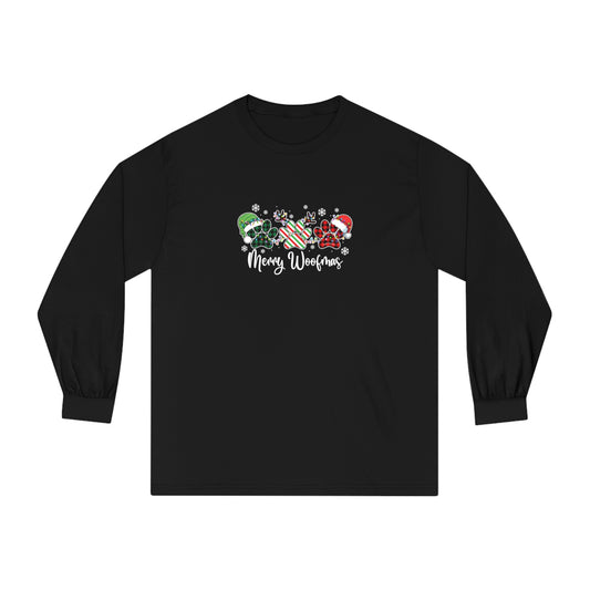 Merry Woofmas Paws Unisex Long Sleeve Tee