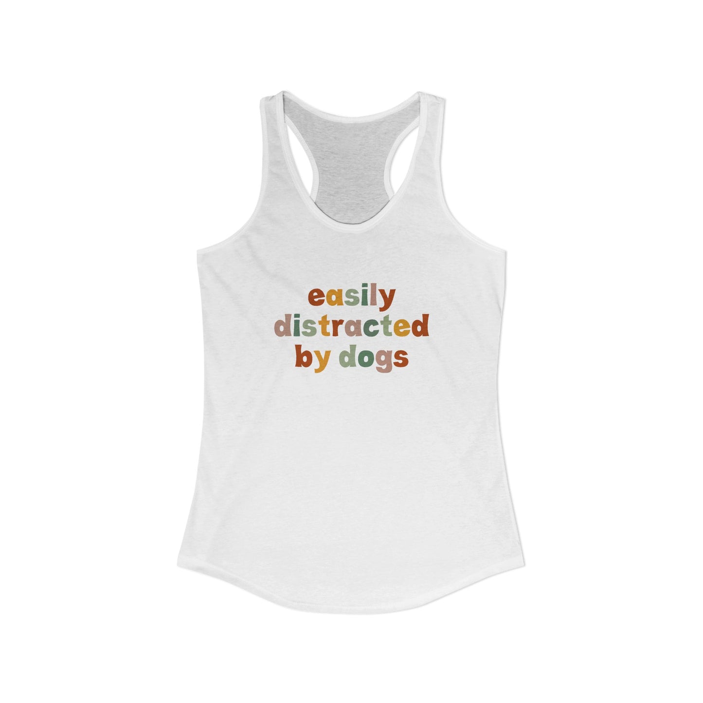 Easily Distracted by Dogs Women's Racerback Tank