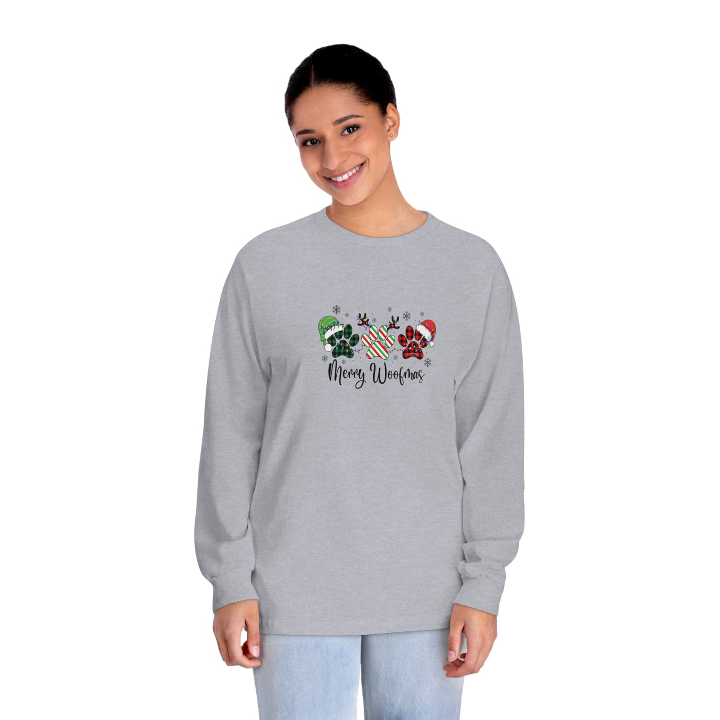Merry Woofmas Paws Unisex Long Sleeve Tee