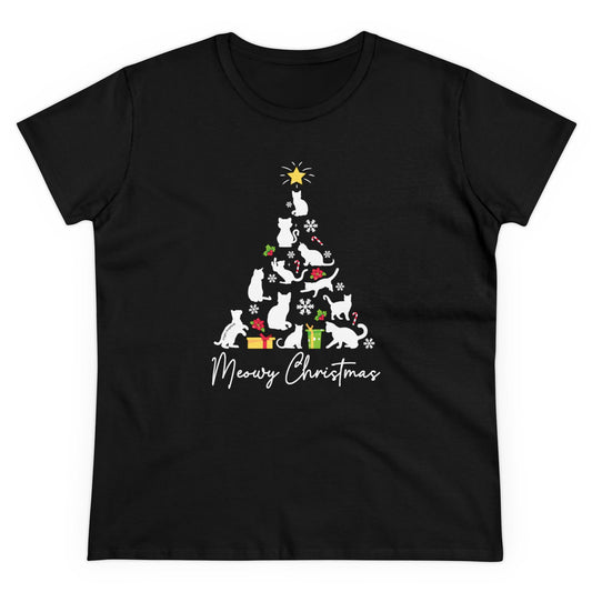 Meowy Christmas Women's Tee