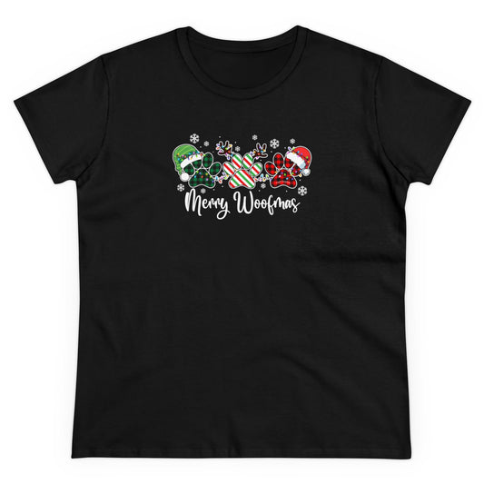 Merry Woofmas Paws Women's Tee