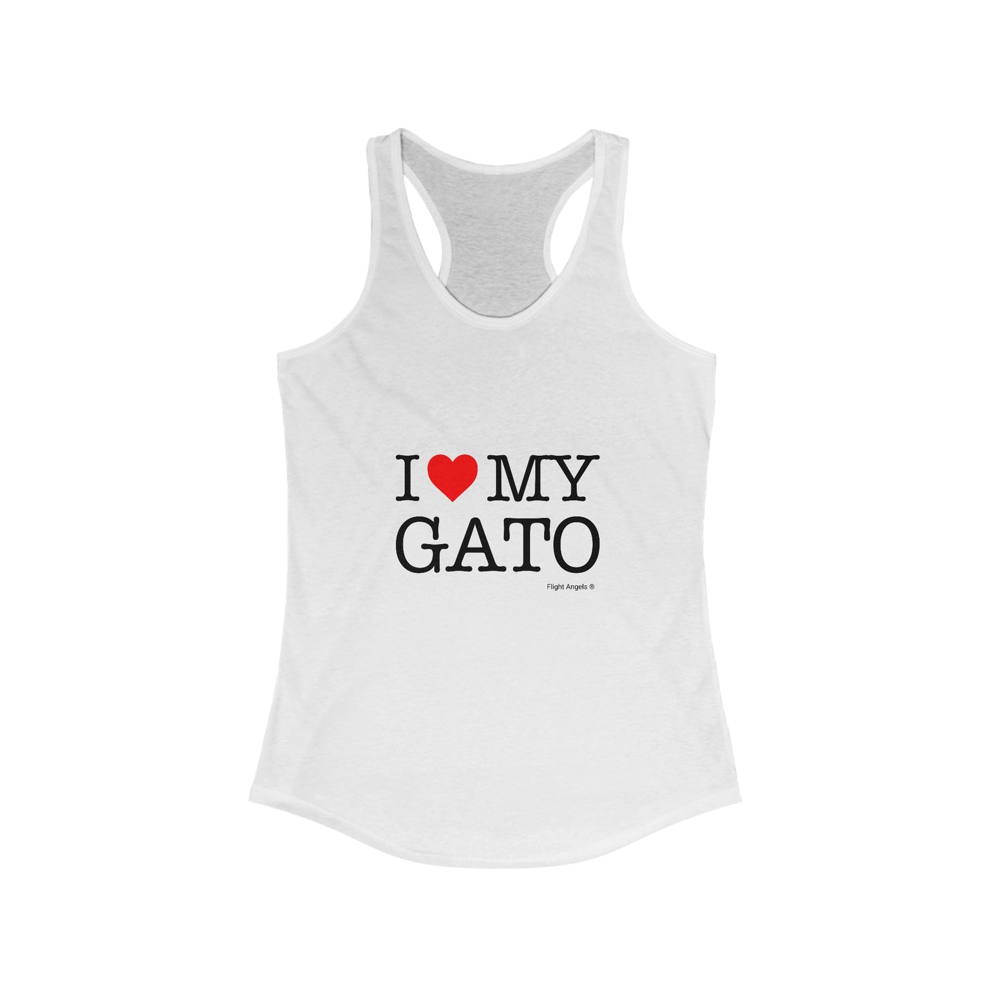 I Love My Gato Women's Racerback Tank