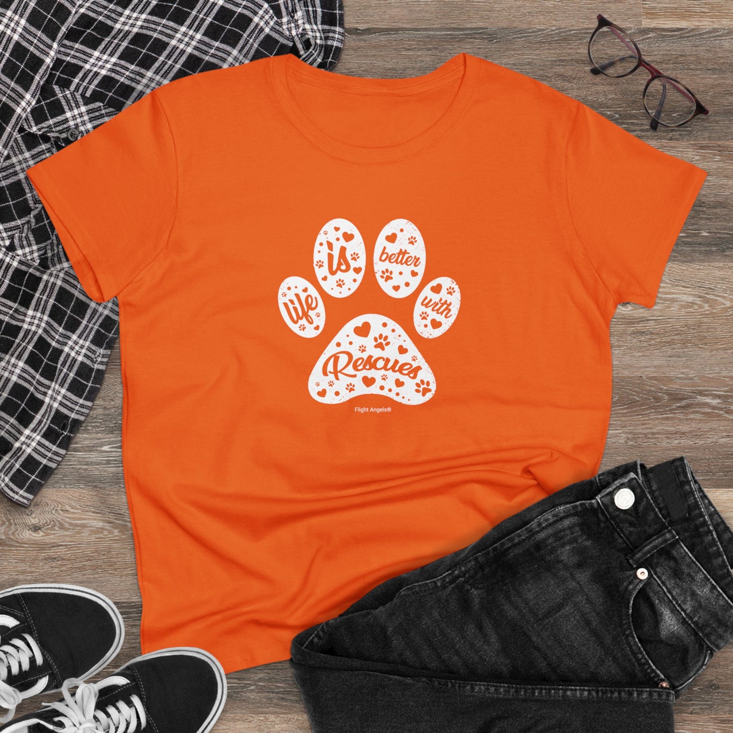 Life is Better with Rescues Women's Tee