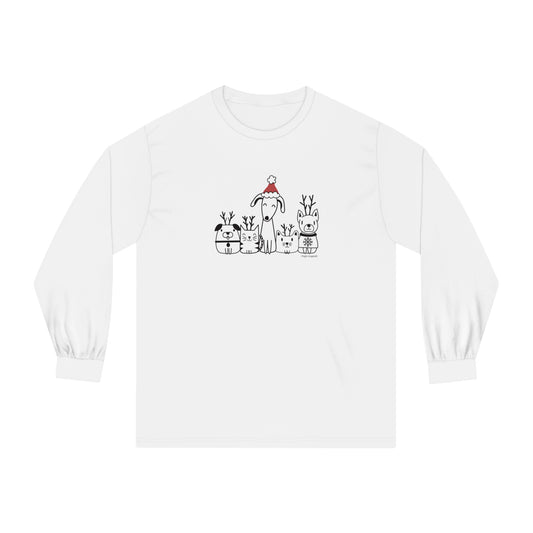 Holiday Pets Unisex Long Sleeve Tee