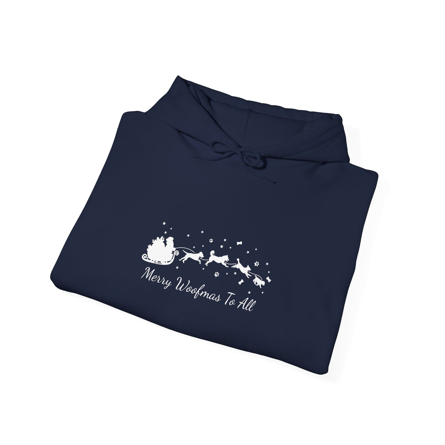 Christmas Dog Sleigh Unisex Hooded Sweatshirt