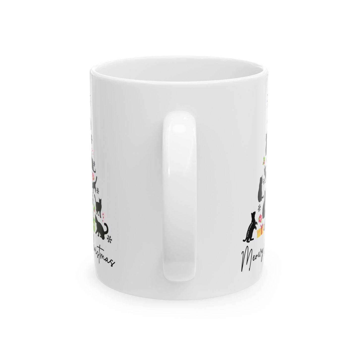 Meowy Christmas Ceramic Mug 11oz