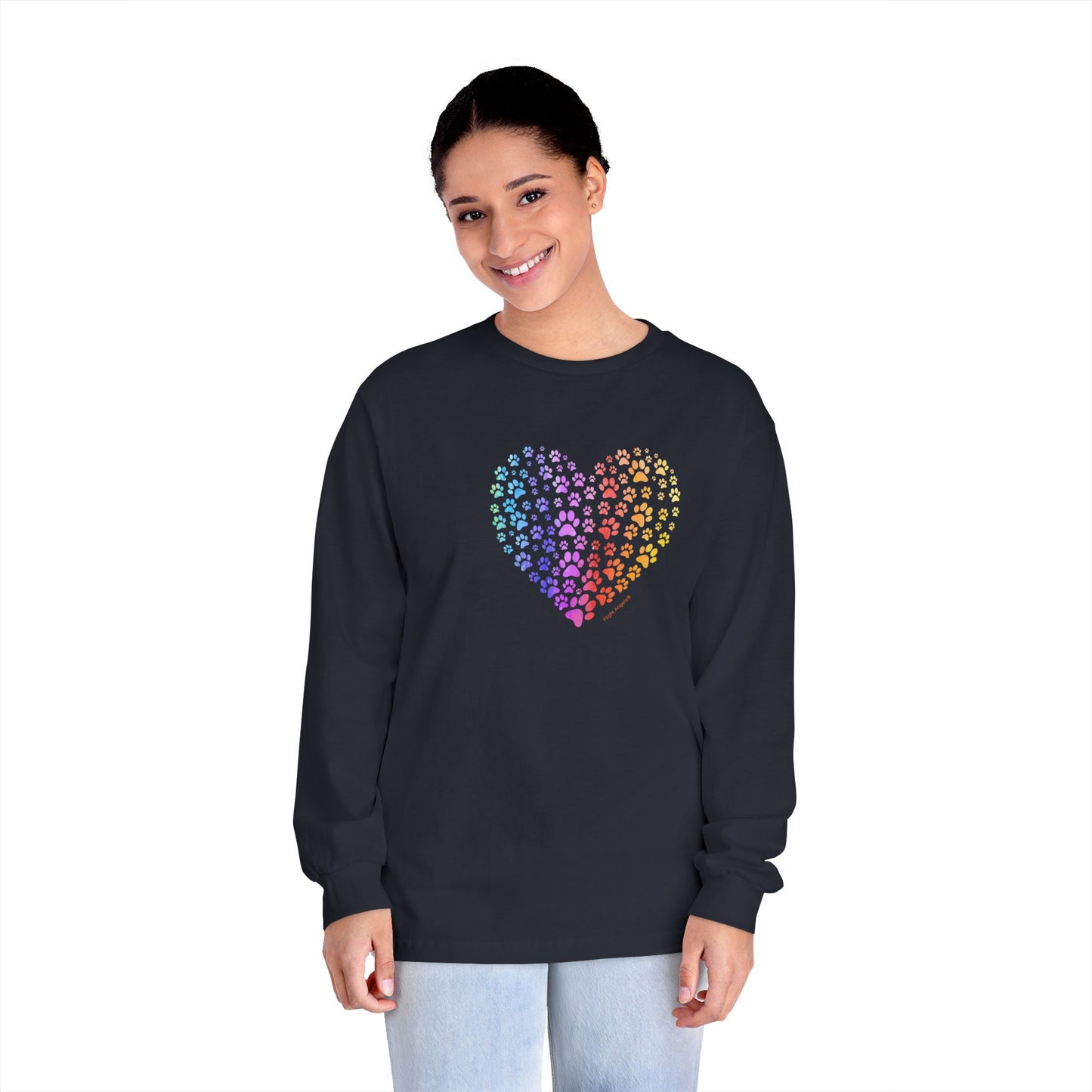 Paw Heart Unisex Long Sleeve Tee