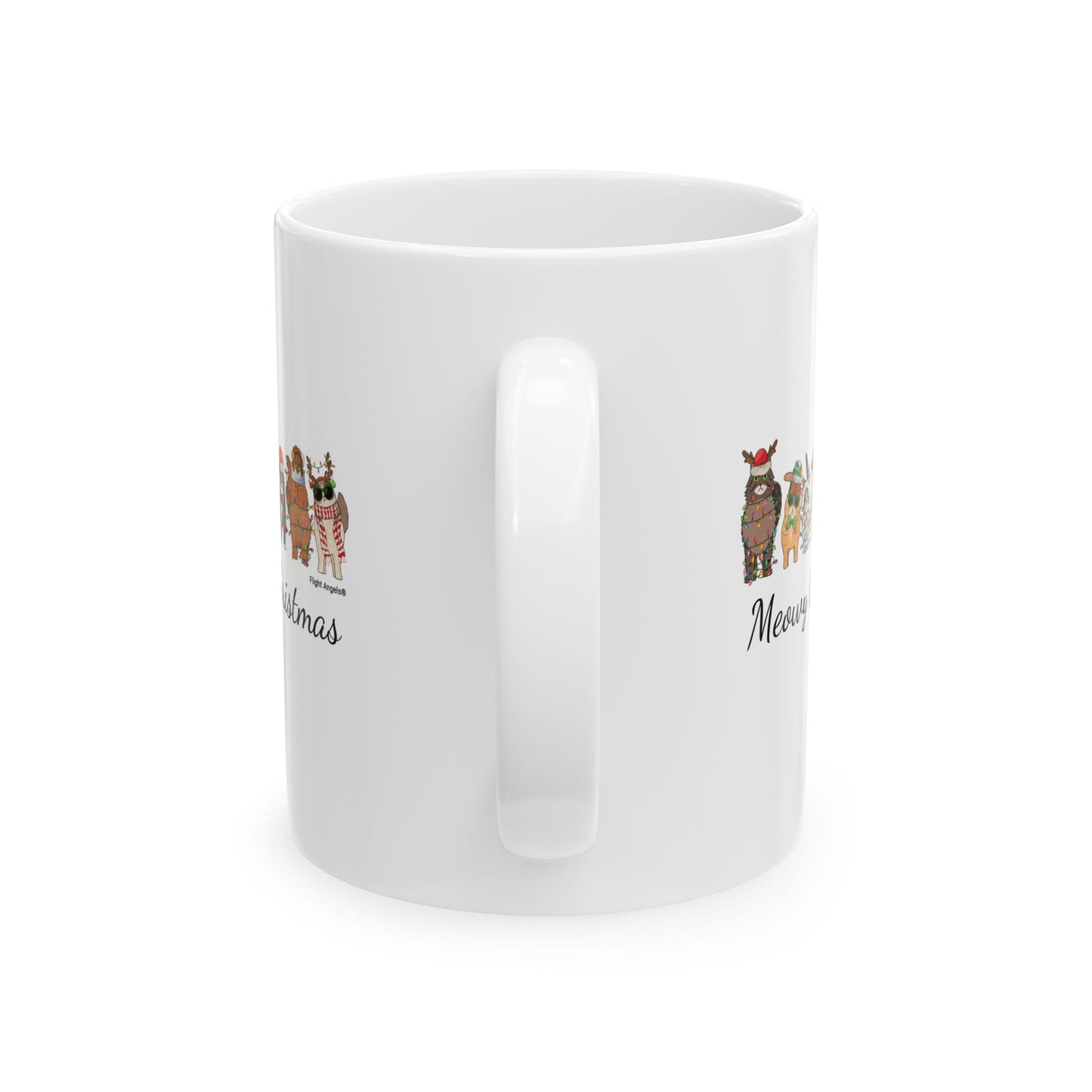 Cat Christmas Ceramic Mug 11oz