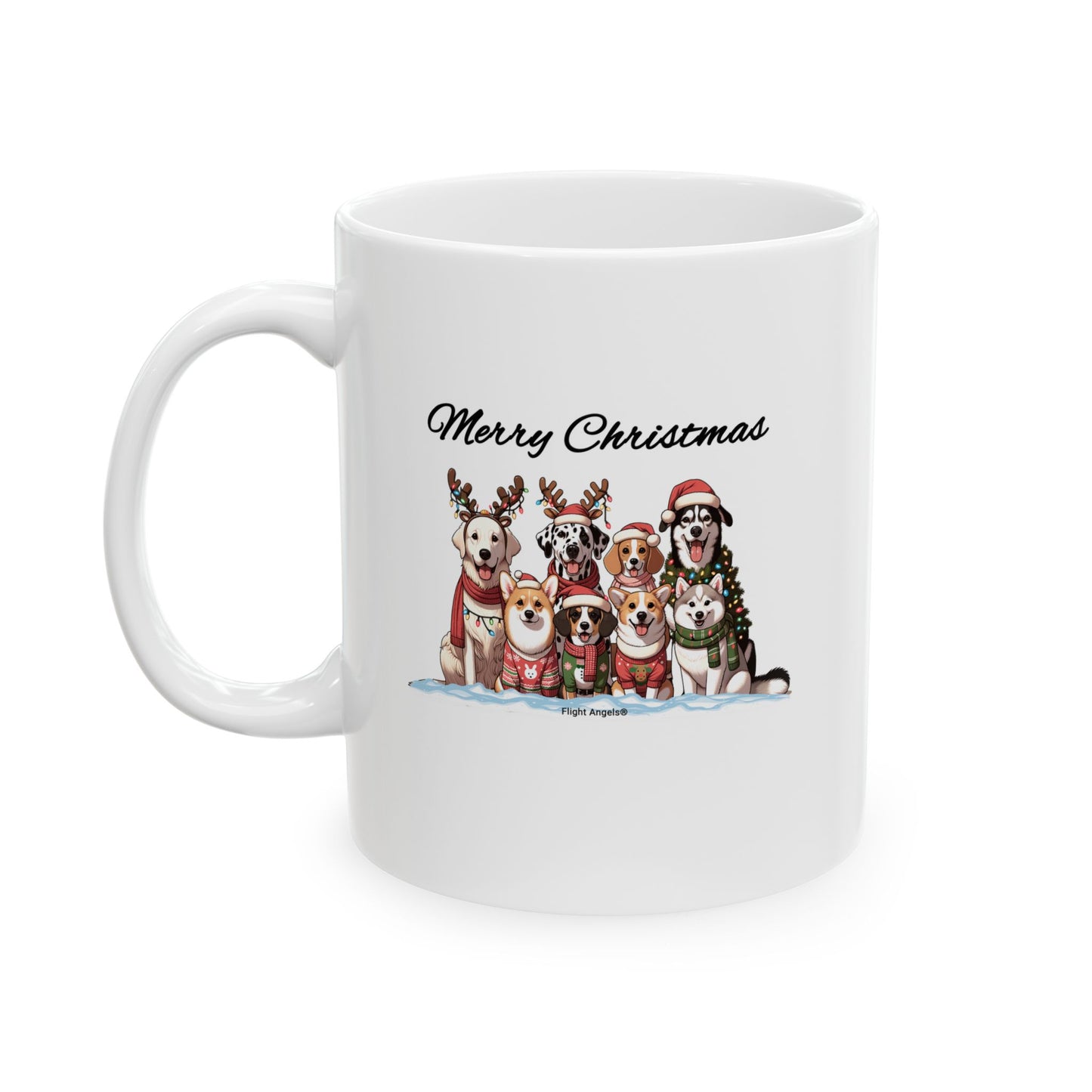 Dog Christmas Ceramic Mug 11oz