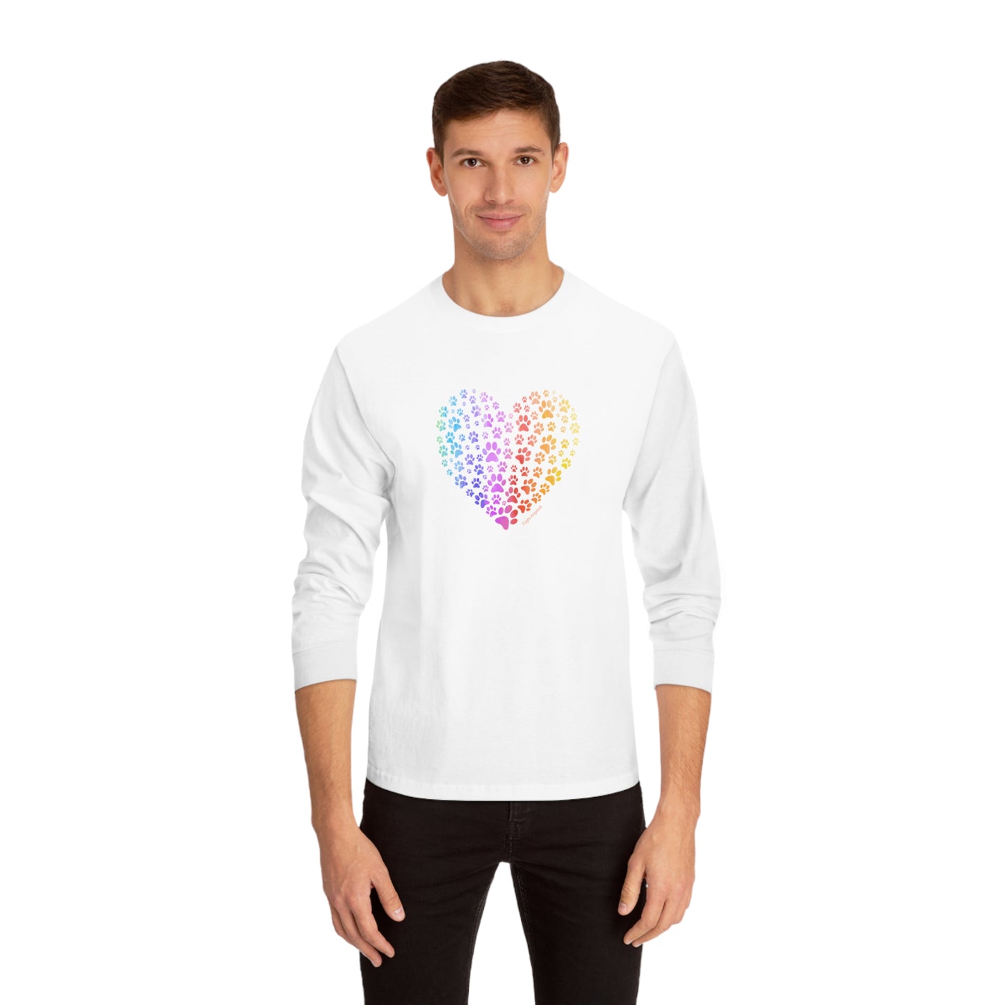 Paw Heart Unisex Long Sleeve Tee