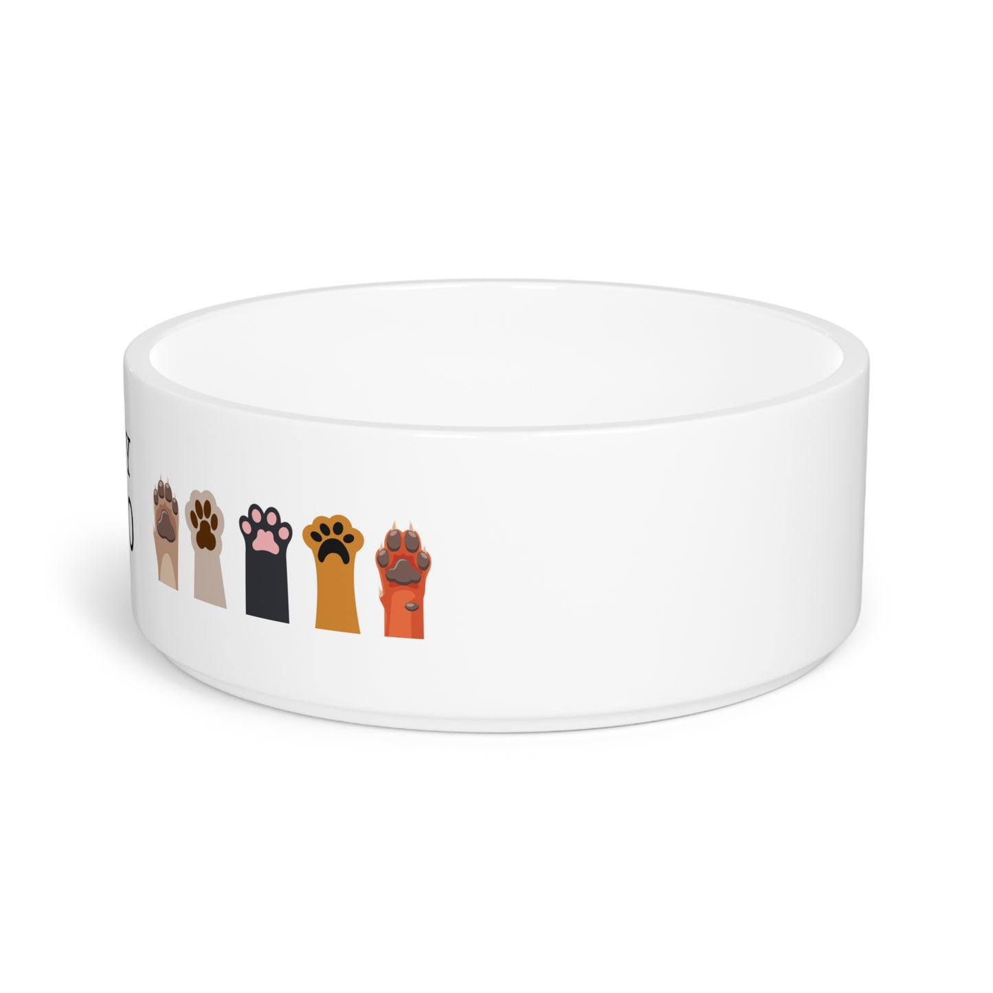 Cute Pet BowI "I Love My Sato" with Paw Prints, Personalized Pet Dish, Food Bowl, Pet Lover Gift, Dog Accessories