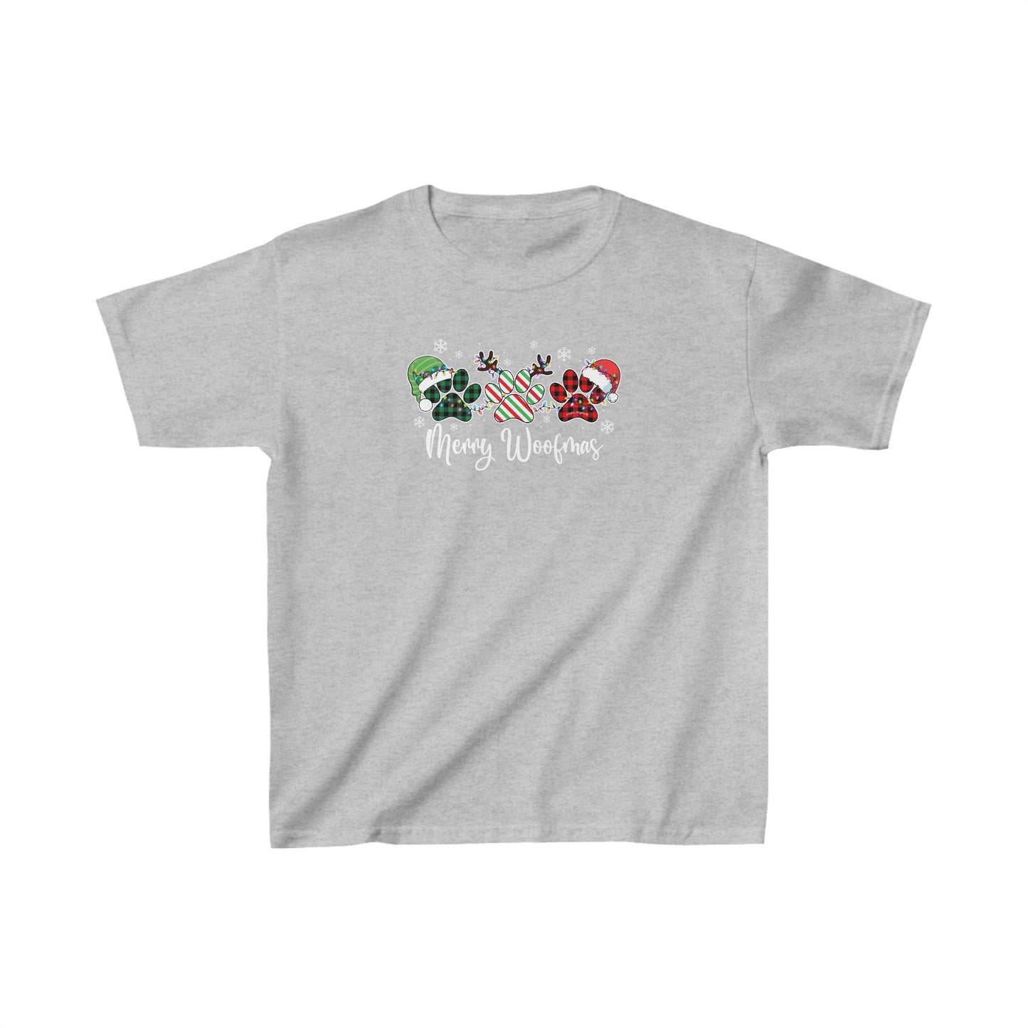 Merry Woofmas Paws Kids Tee