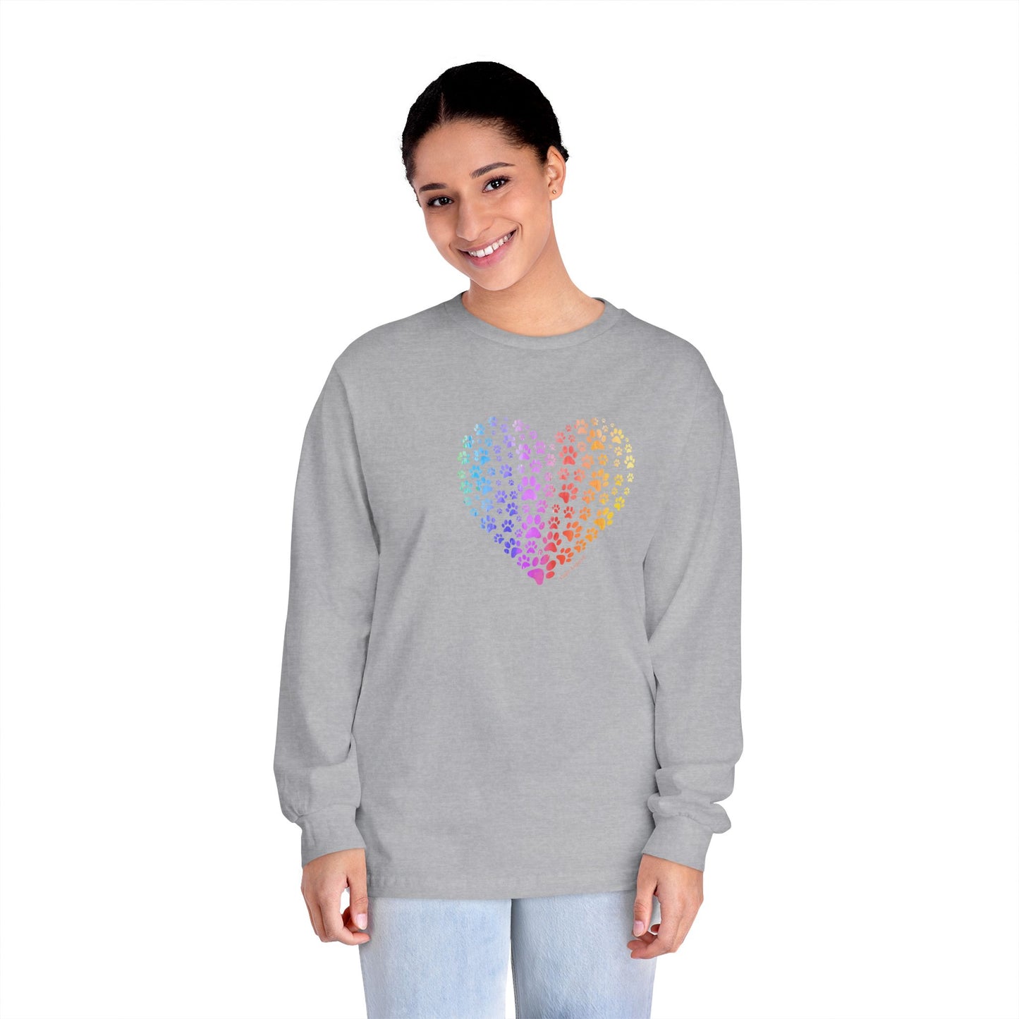 Paw Heart Unisex Long Sleeve Tee
