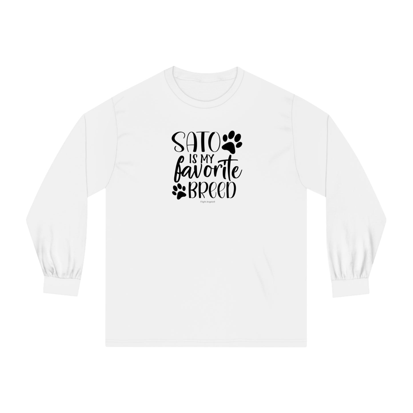 Sato is My Favorite Breed Unisex Long Sleeve Tee