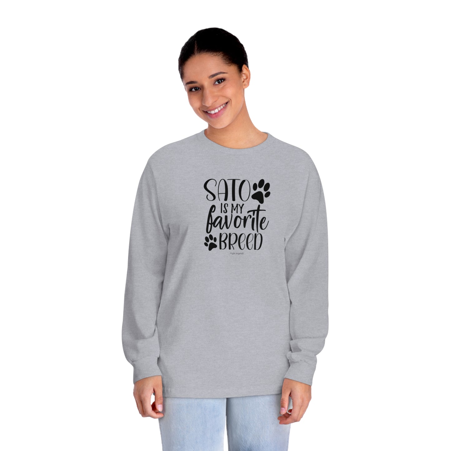 Sato is My Favorite Breed Unisex Long Sleeve Tee