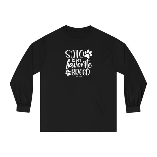 Sato is My Favorite Breed Unisex Long Sleeve Tee