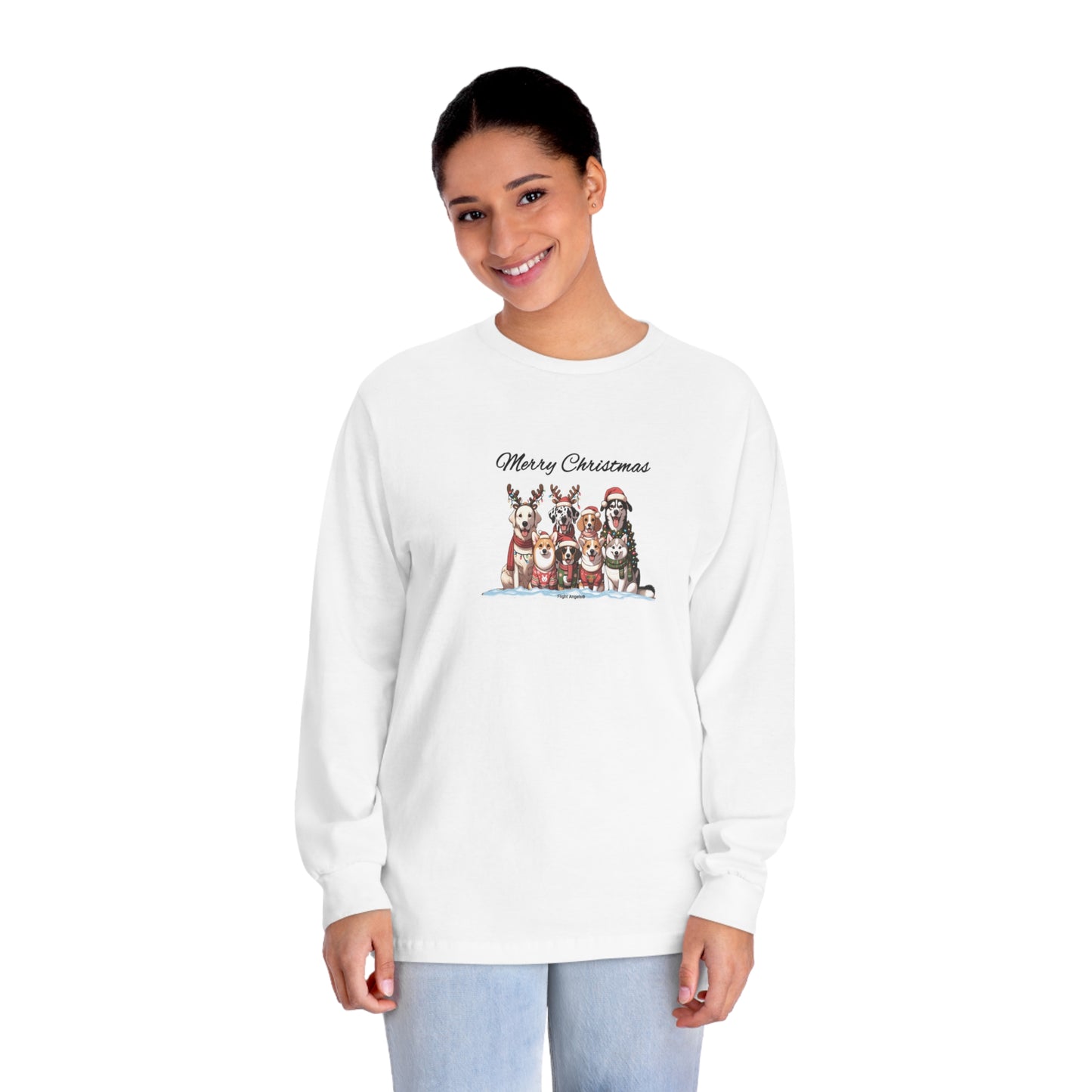 Dog Christmas Unisex Long Sleeve Tee