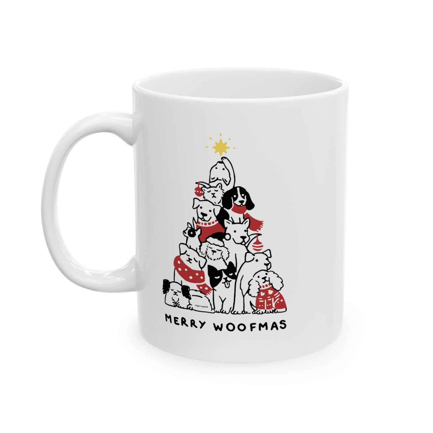 Merry Woofmas Ceramic Mug 11oz