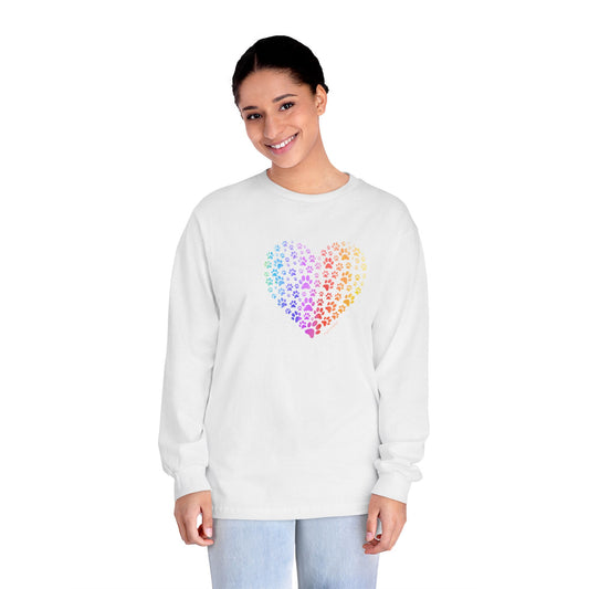 Paw Heart Unisex Long Sleeve Tee