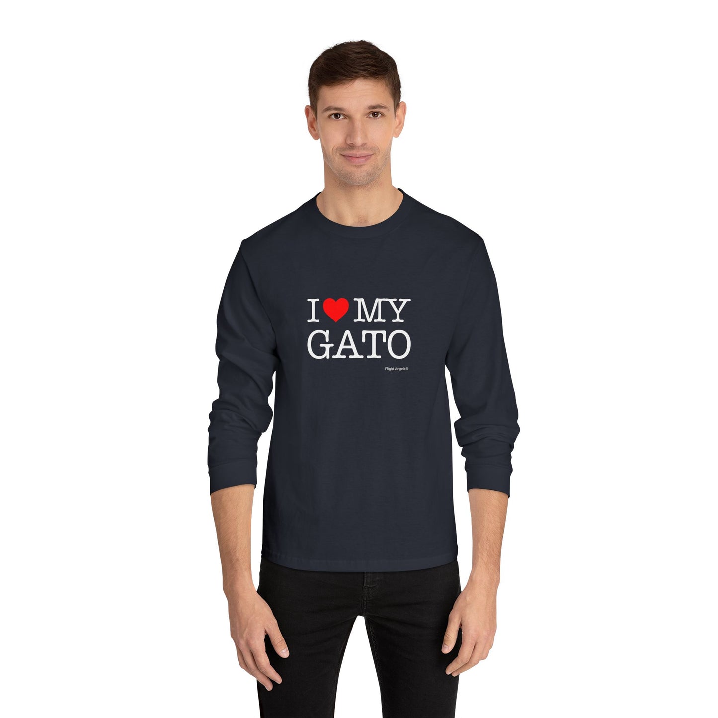 I Love My Gato Unisex Long Sleeve Tee