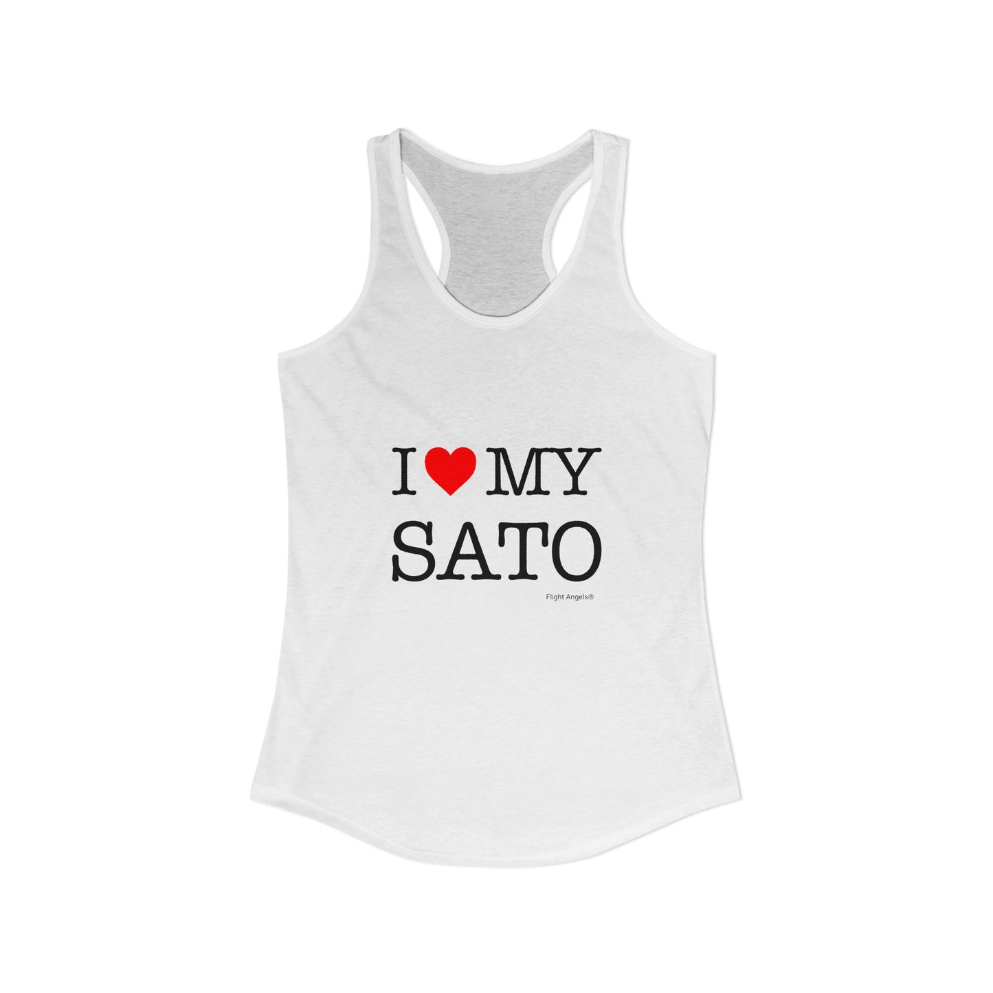 I Love My Sato Women's Racerback Tank