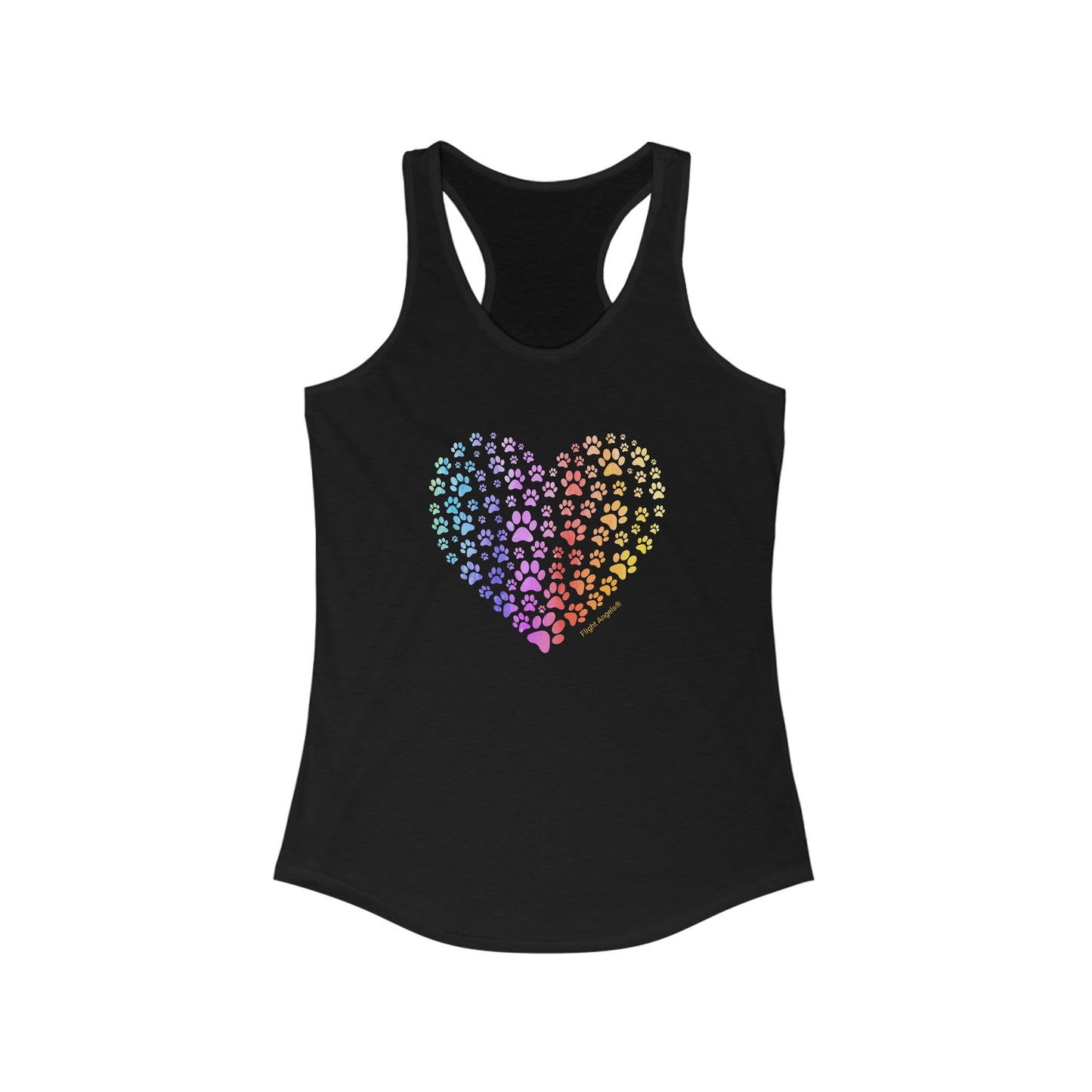 Paw Heart Women's Racerback Tank