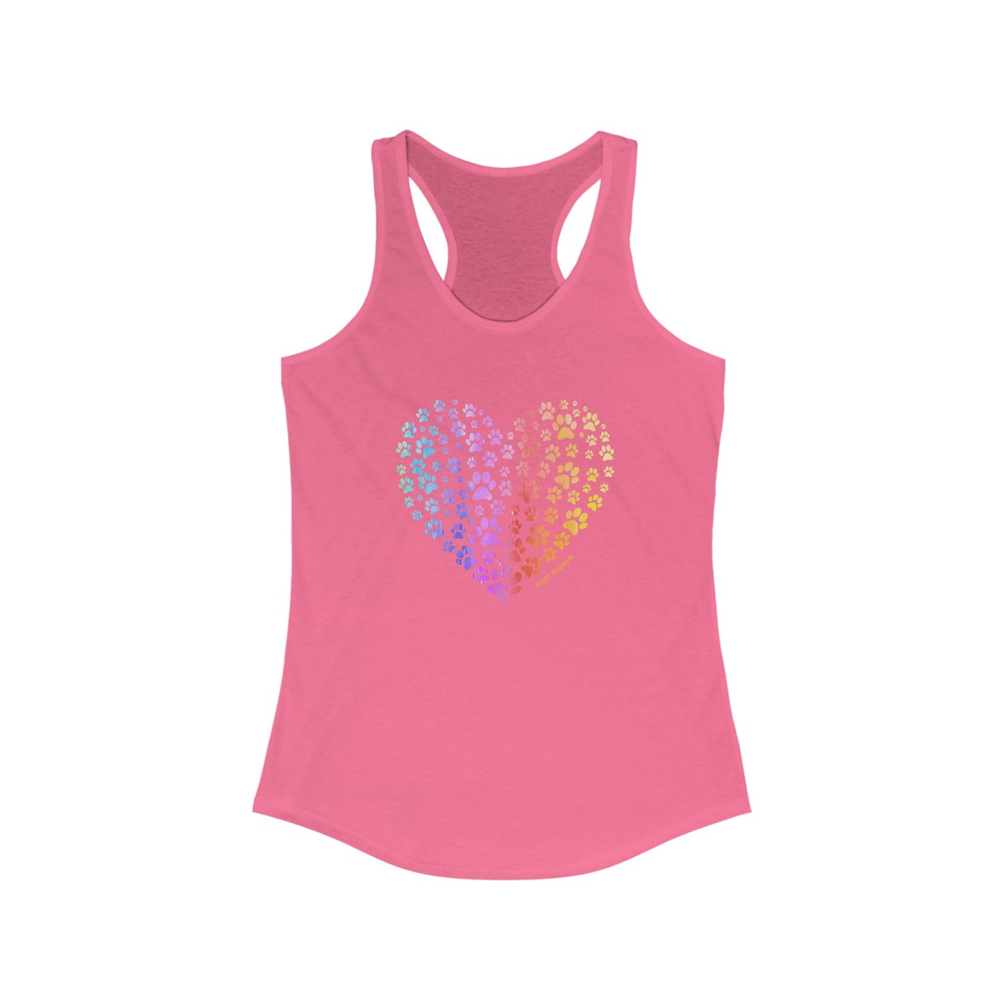 Paw Heart Women's Racerback Tank